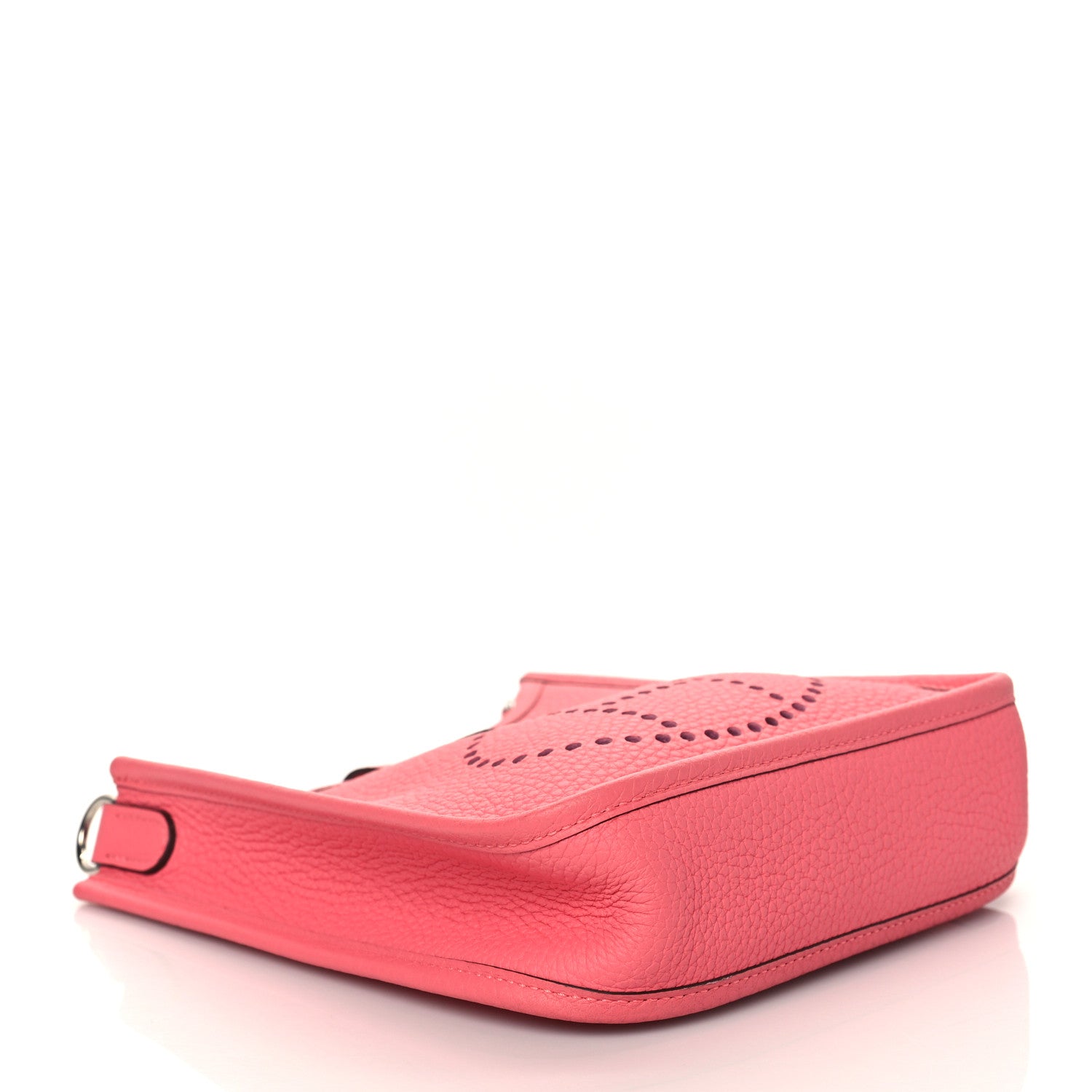 Hermes Taurillon Clemence Amazone Evelyne TPM Rose Azalee Rouge Pivoine 4 of 10