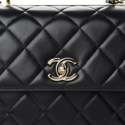 Chanel Lambskin Quilted Medium Trendy CC Flap Dual Handle Bag Black 8 of 11