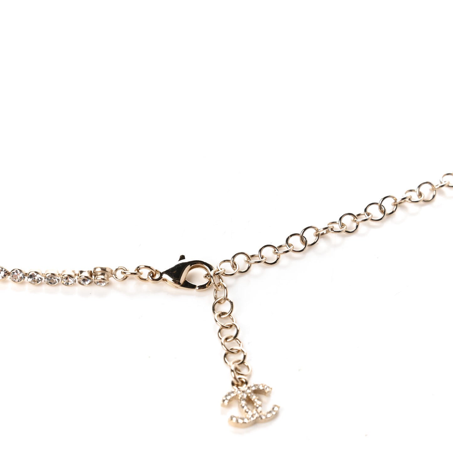 Crystal CC Chain Belt Gold