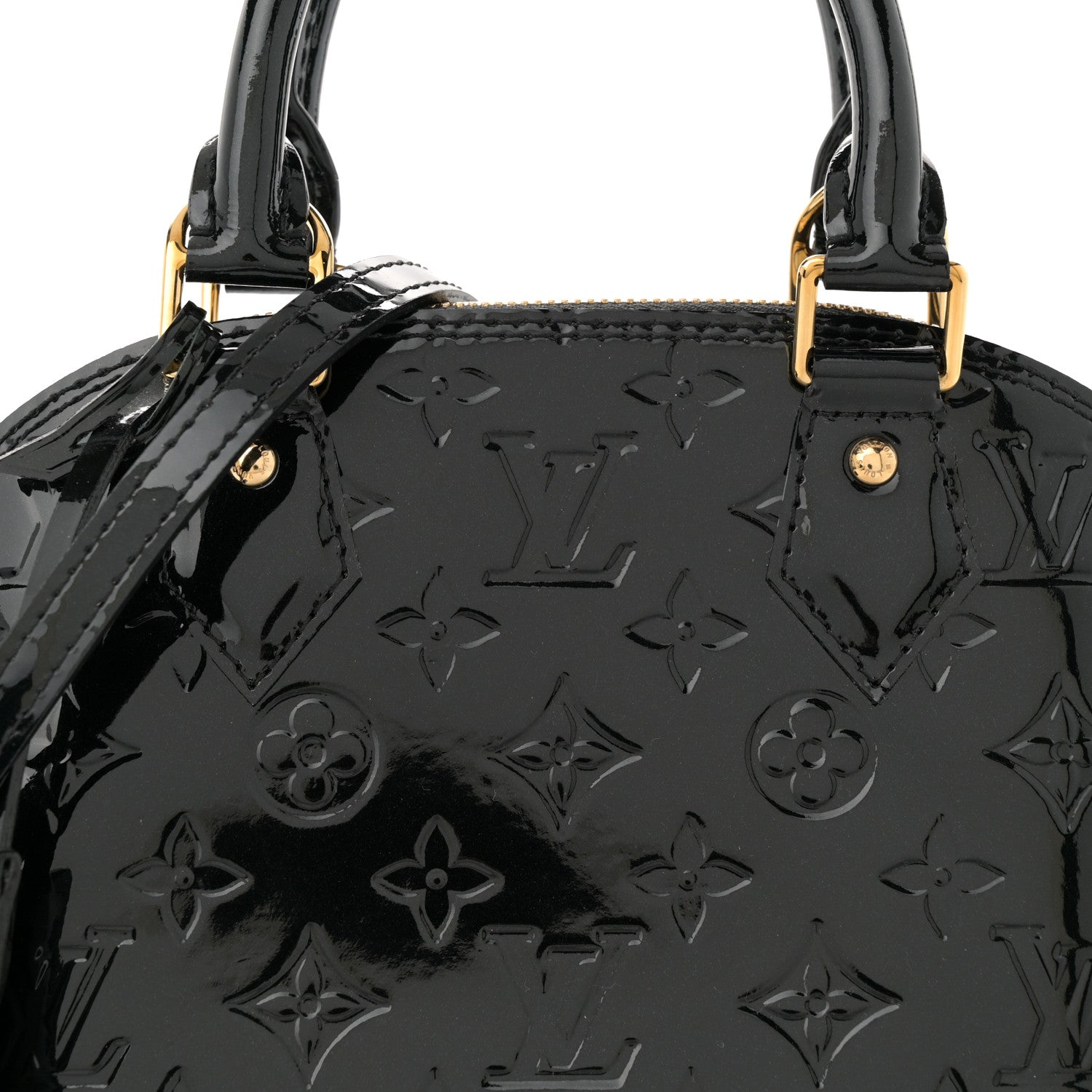 Louis Vuitton Vernis Alma BB Noir Magnetique 8 of 11