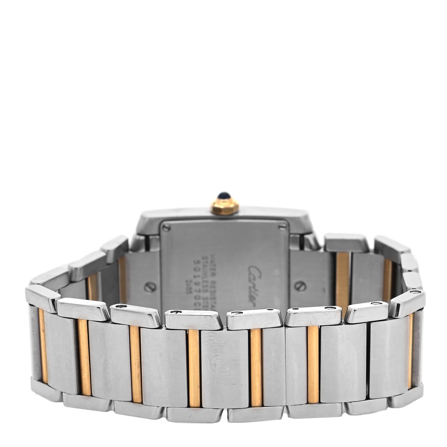 Cartier Stainless Steel 18K Yellow Gold 25mm Tank Francaise Quartz Watch 3 of 4