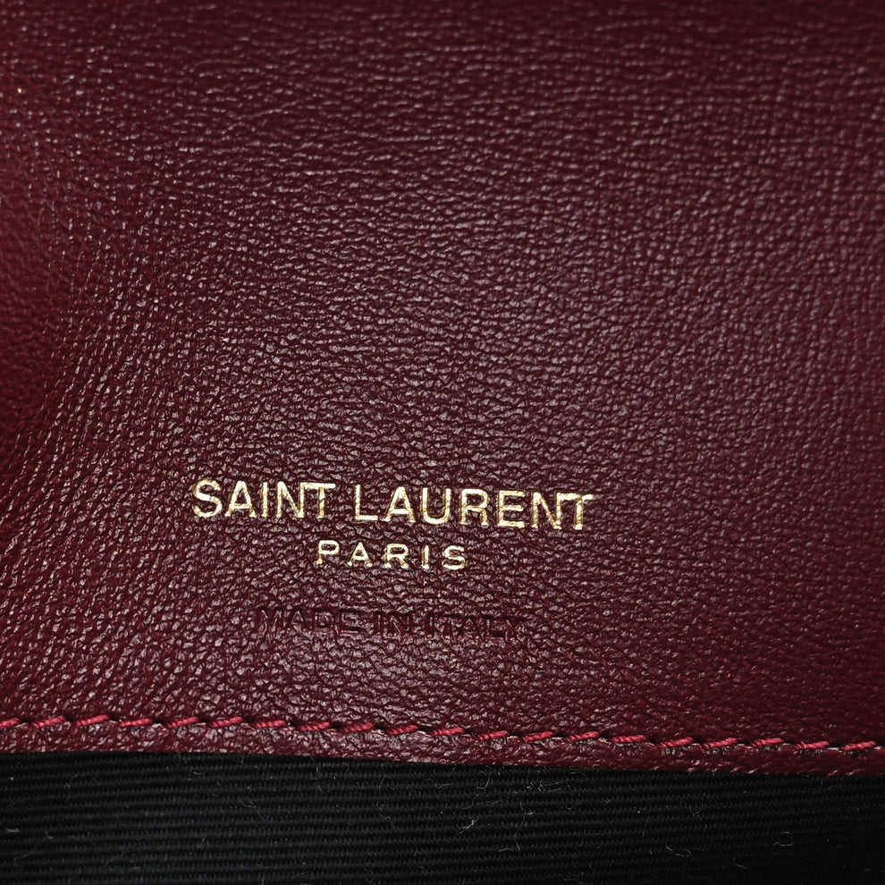 Saint Laurent Patent Monogram Phone Holder Crossbody Chataigne 1999787 ...