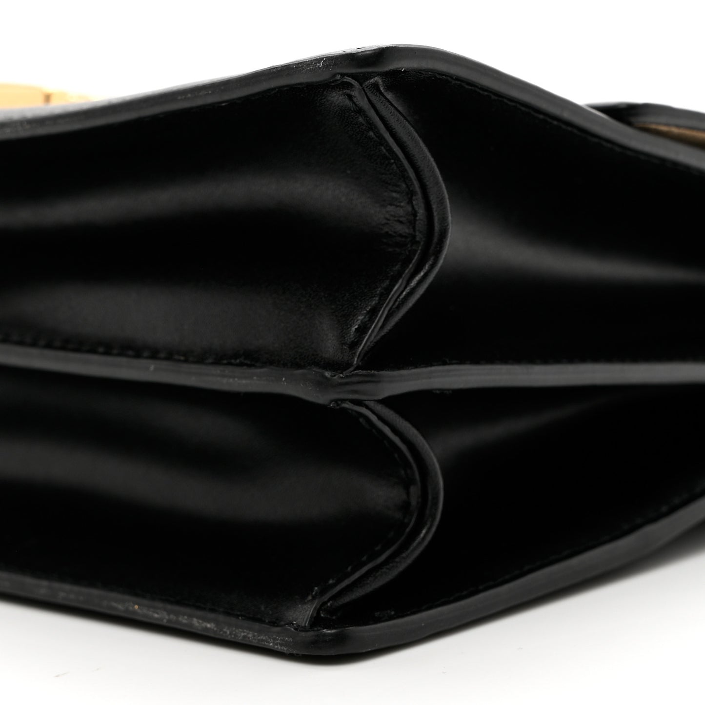 Vitello Liberty Bi-Color FF 1974 Embossed Kan U Shoulder Bag Black Maya