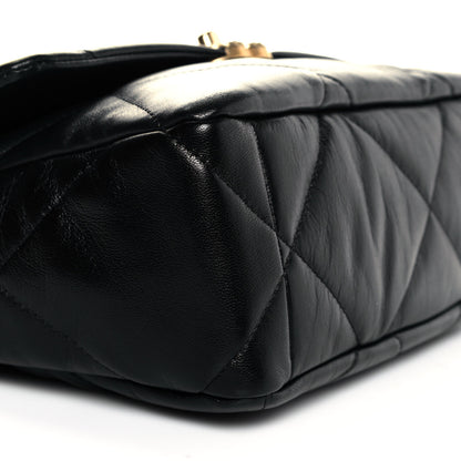 Chanel Lambskin Quilted Large Chanel 19 Flap Black 9 of 10