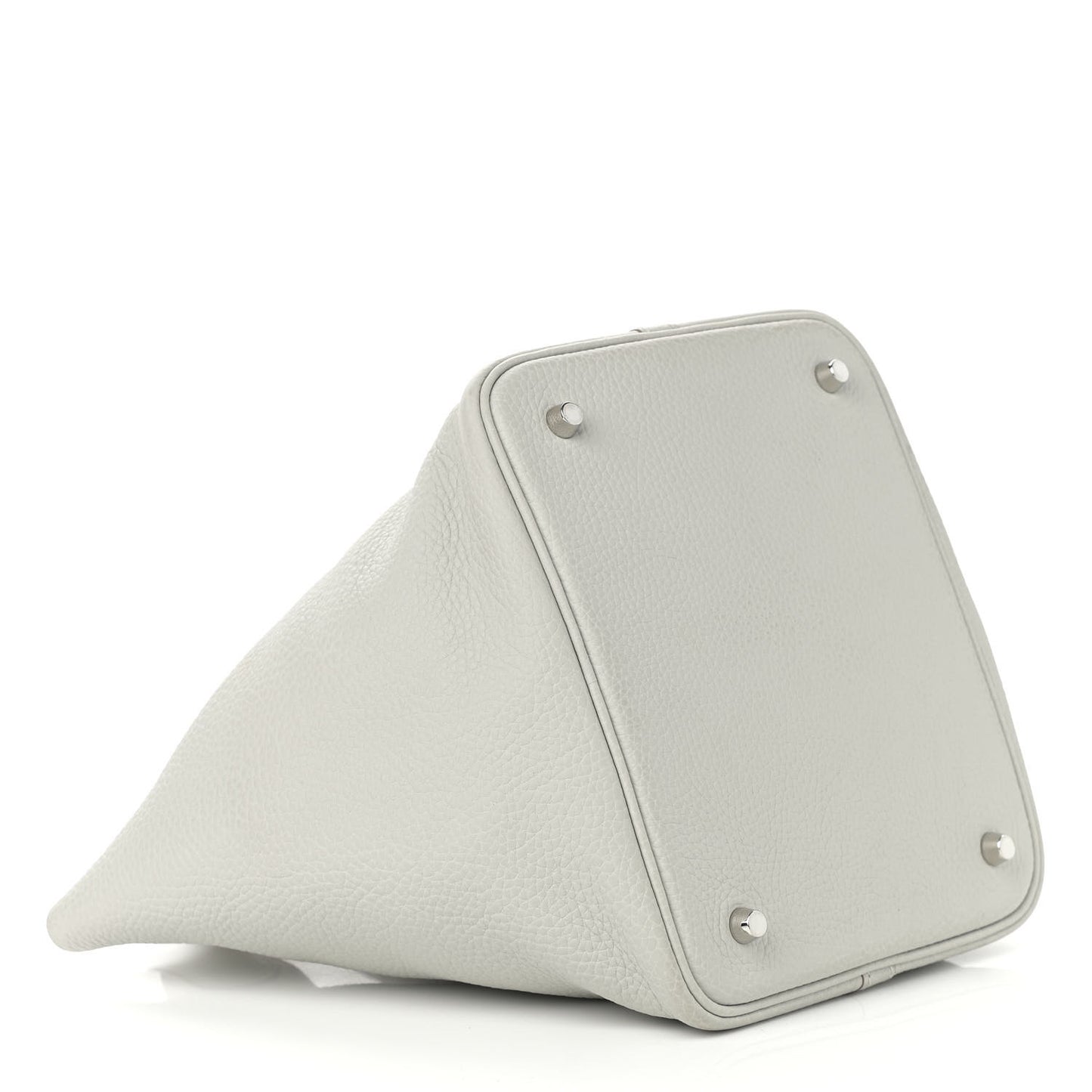 Taurillon Clemence Picotin Lock 22 MM Gris Perle