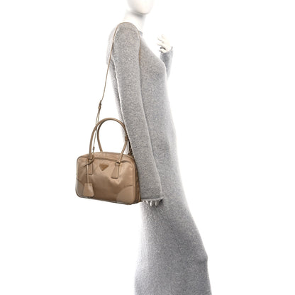 Prada Re-Nylon Saffiano Medium Re-Edition 1978 Two Handle Bag Cammello 2 of 12