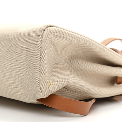 Hermes Toile Vache Calfskin Herbag 30 PM Backpack Natural 11 of 12