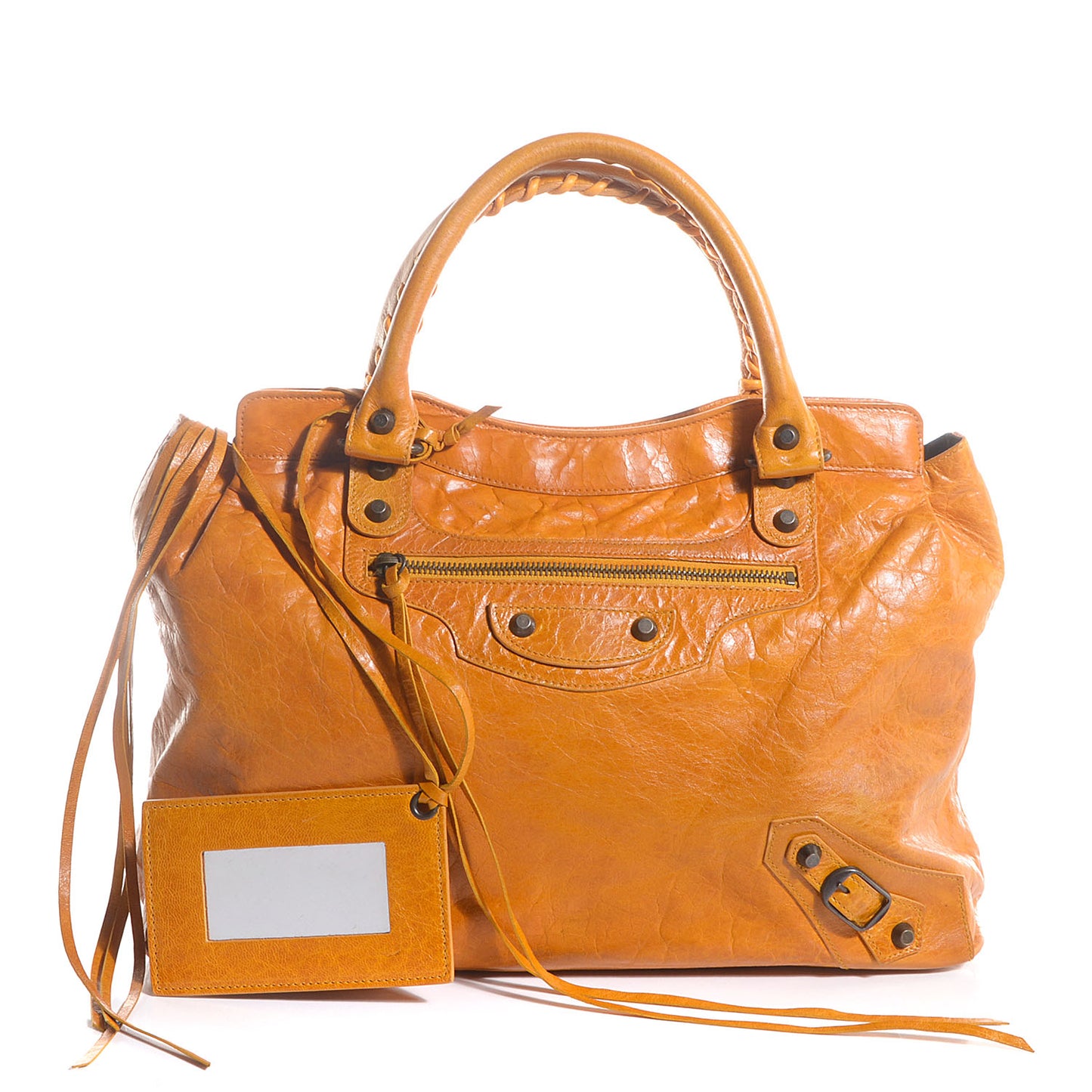 Chevre Classic Hardware Step Bag Marigold
