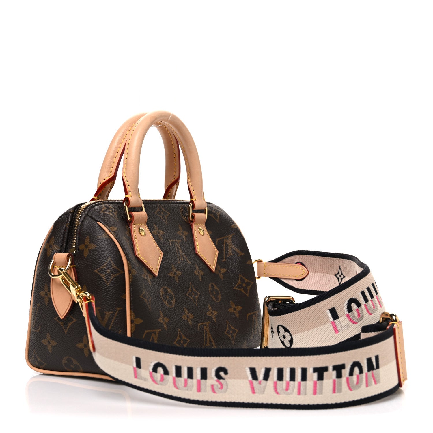 Louis Vuitton Monogram Speedy Bandouliere 20 Black 2 of 9