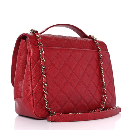 Chanel Caviar Quilted Large Business Affinity Flap Red 3 of 10