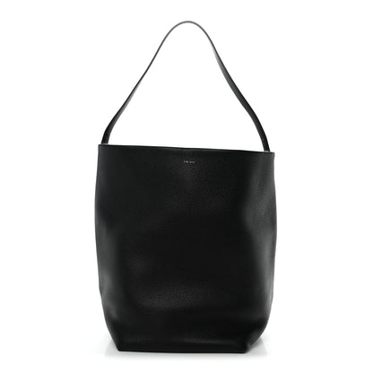 The Row Grained Calfskin Large N/S Park Tote Black 1 of 12
