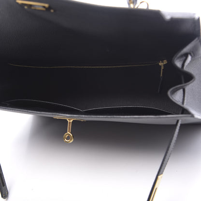 Hermes Epsom Kelly Sellier 32 Black 8 of 14