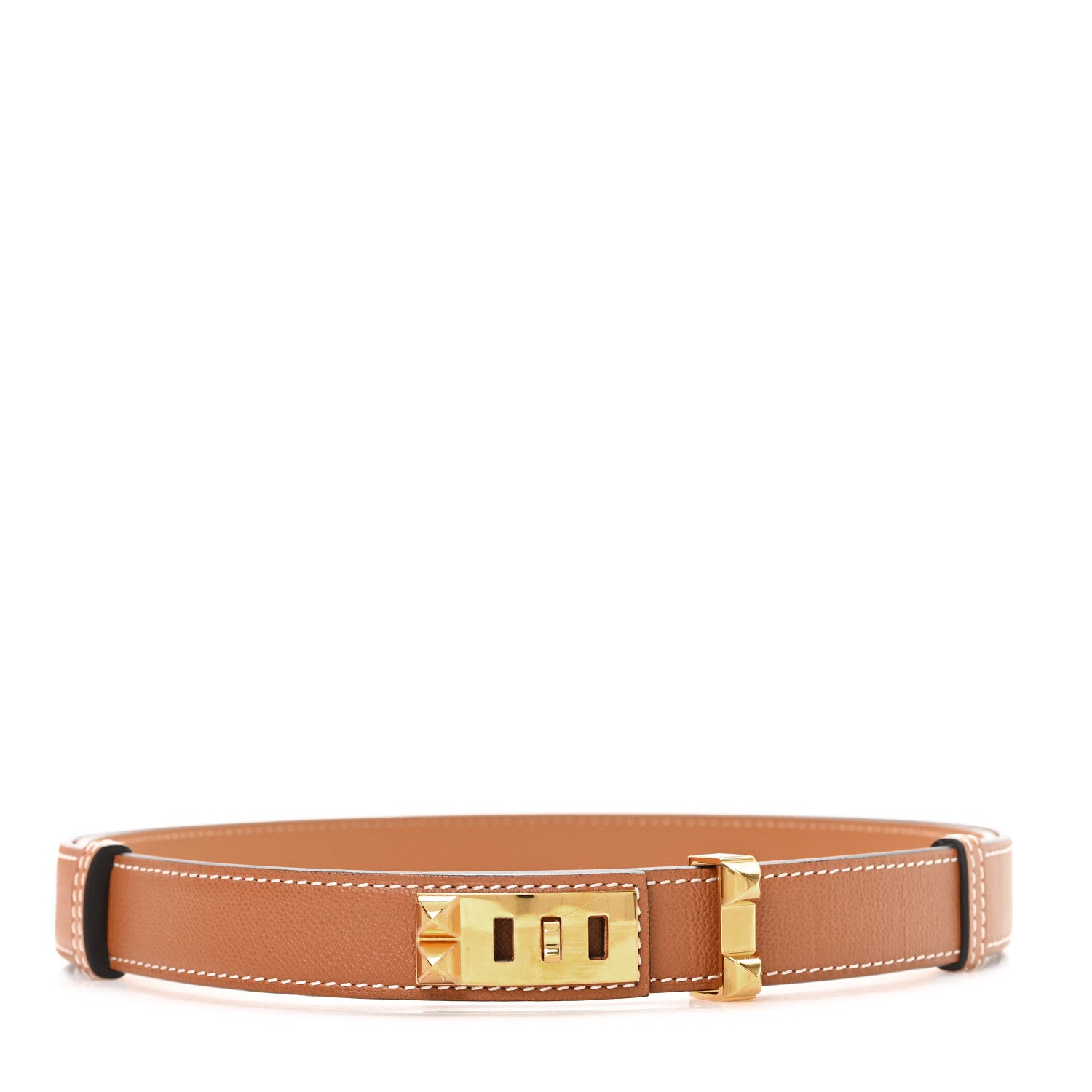 Hermes Madame Calfskin 24mm Collier De Chien Belt Belt Gold 1 of 5