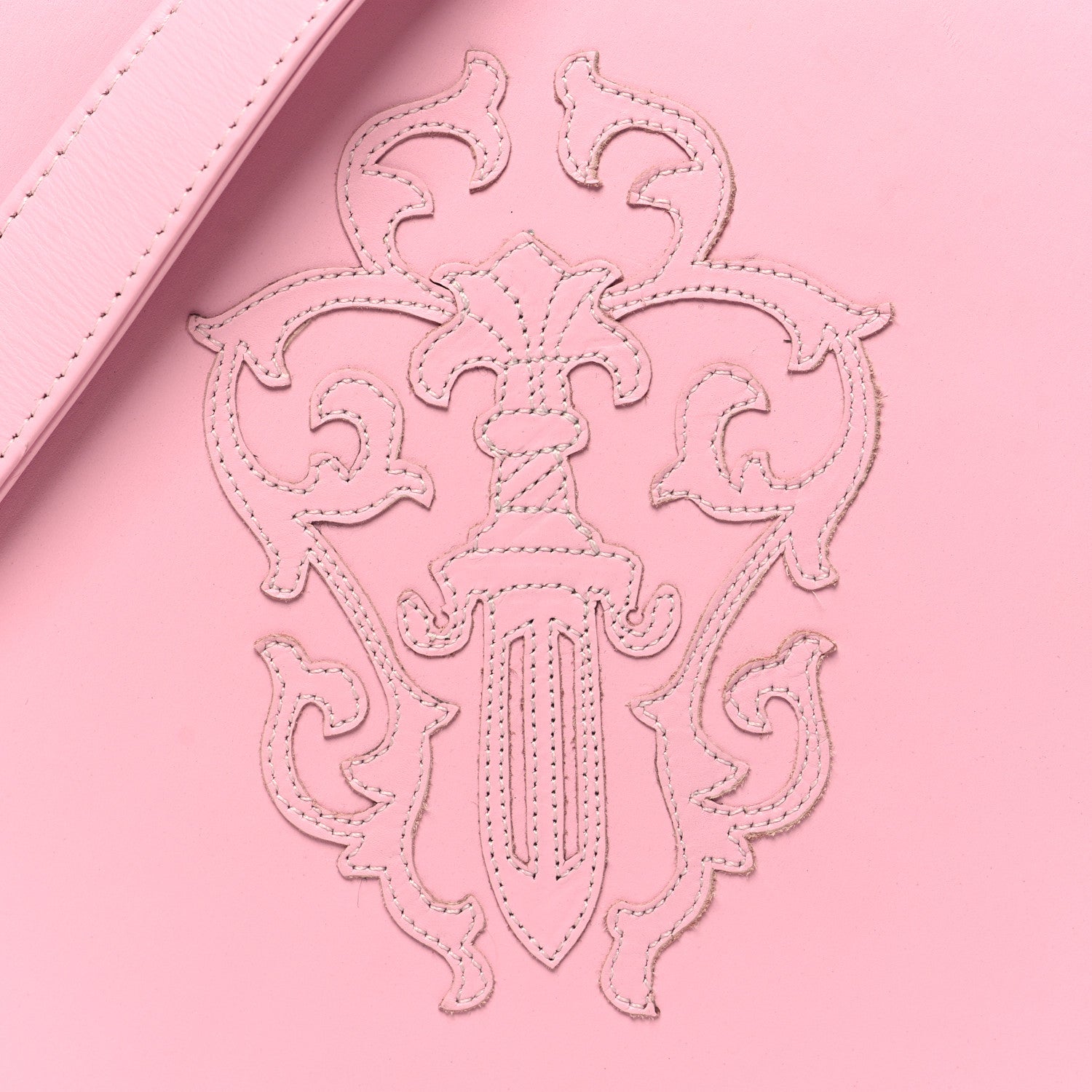 Chrome Hearts Lambskin Dagger Crossbody Baby Pink 7 of 9