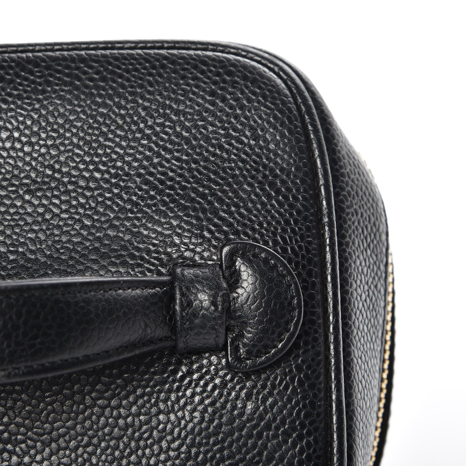 Chanel Caviar Cosmetic Vanity Bag Black 4 of 8