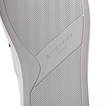 Givenchy Calfskin Band Logo Womens Urban Street Sneakers 38 Argent 6 of 9