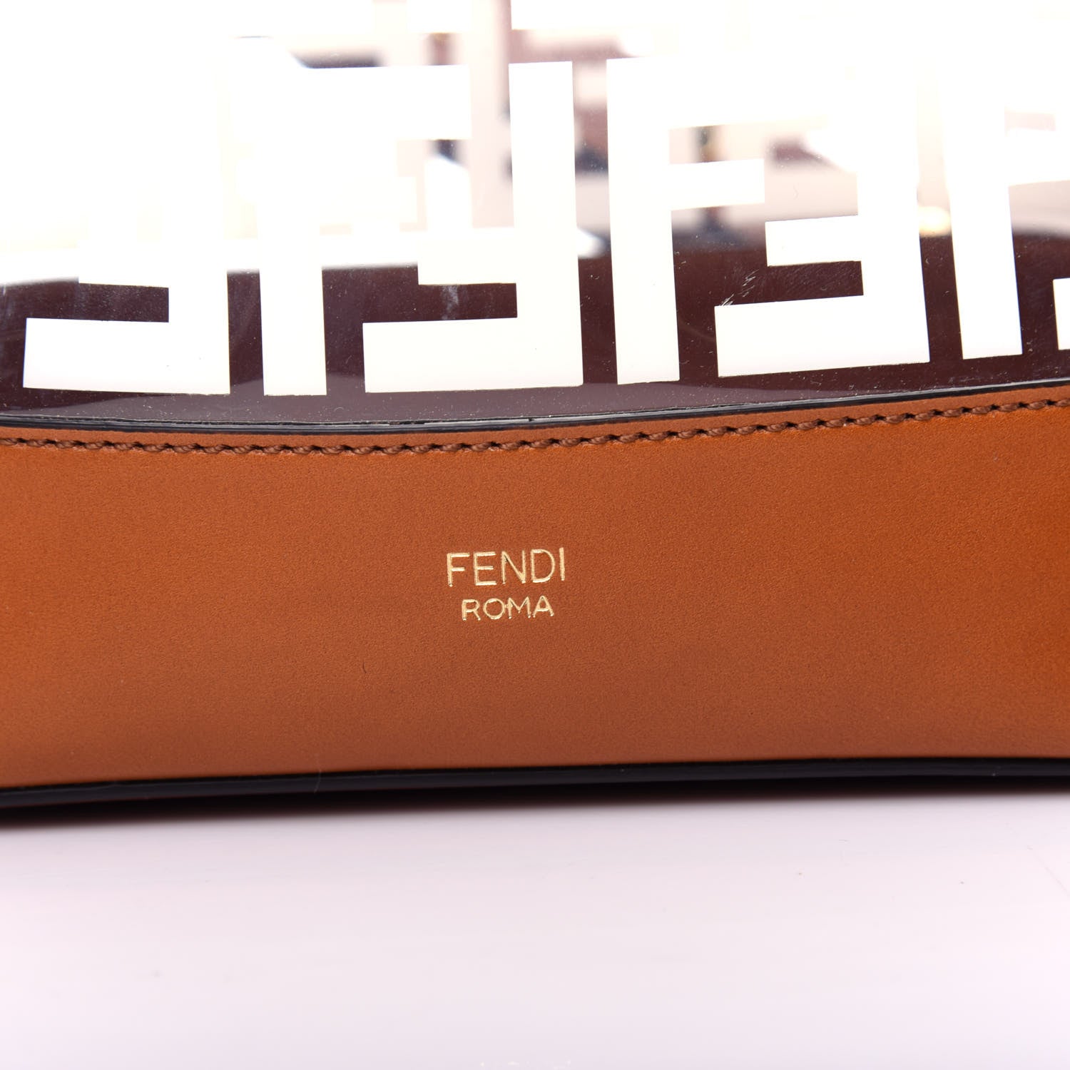 Fendi TPU FF Vitello Aura F is Fendi Grande Mon Tresor Bucket Bag White Cuoio 10 of 10