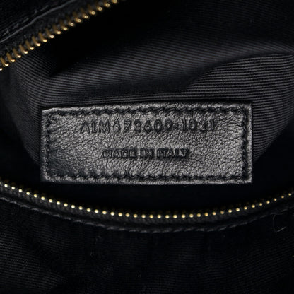 Saint Laurent Tweed Lambskin Matelasse Monogram Joe Backpack Black Rosso Multicolor 7 of 10