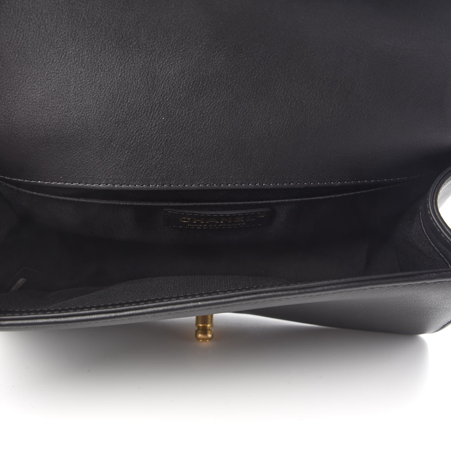 Chanel Lambskin Quilted Medium Boy Flap Black 4 of 8