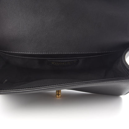 Chanel Lambskin Quilted Medium Boy Flap Black 4 of 8