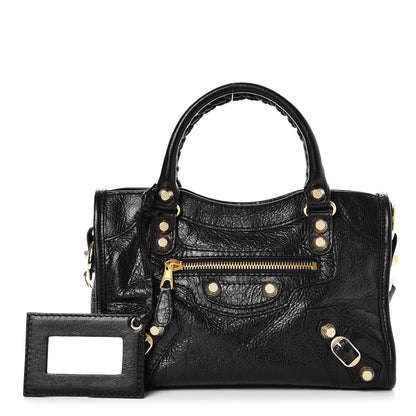 Balenciaga Agneau Giant 12 Gold Hardware Mini City Black 1 of 7