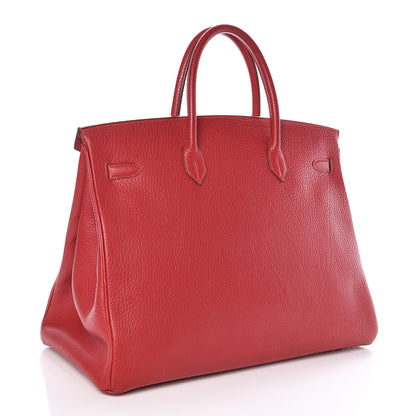 Hermes Ardennes Birkin 40 Rouge Vif 3 of 33