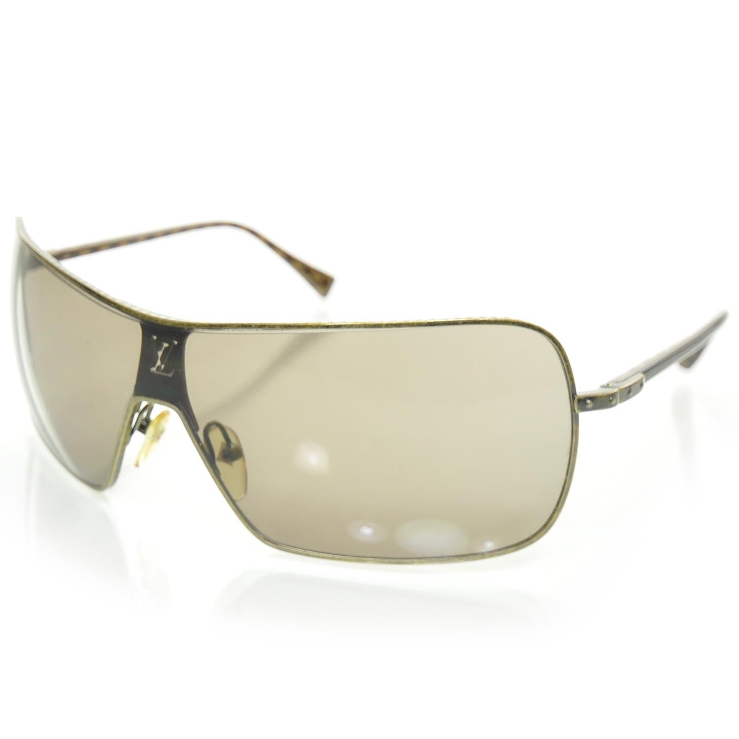 Louis Vuitton Conspiration Mask Sunglasses Dore 1 of 8