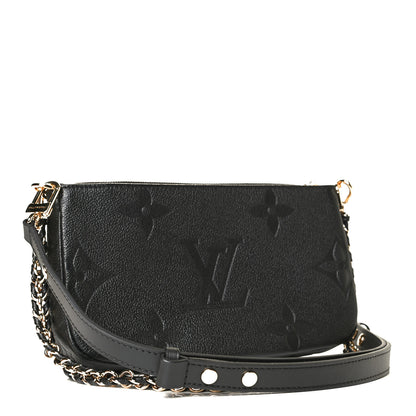 Louis Vuitton Empreinte Monogram Giant Multi Pochette Accessories Black 2 of 11