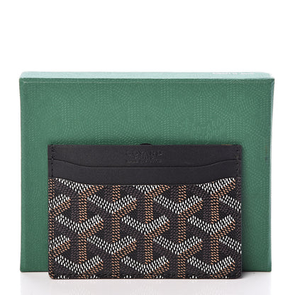 Goyard Goyardine Saint Sulpice Card Holder Black 7 of 7