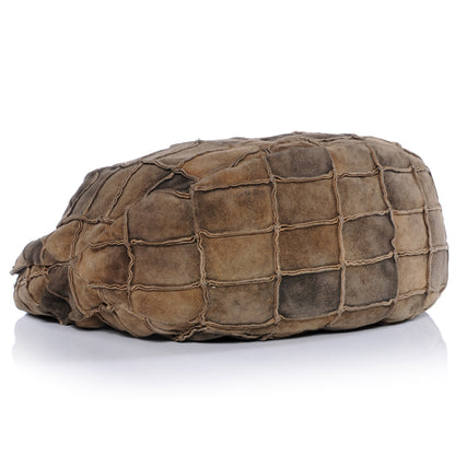 Chanel Suede Patchwork Hobo Brown 4 of 7