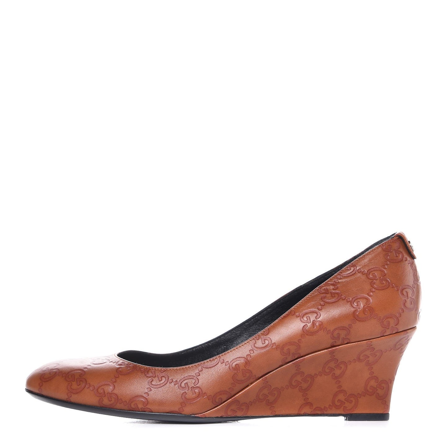 Guccissima Wedge Pumps 39 Brown