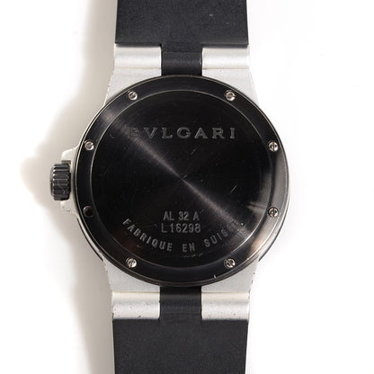Bulgari Aluminum Rubber 32mm Diagono Quartz Watch 7 of 7