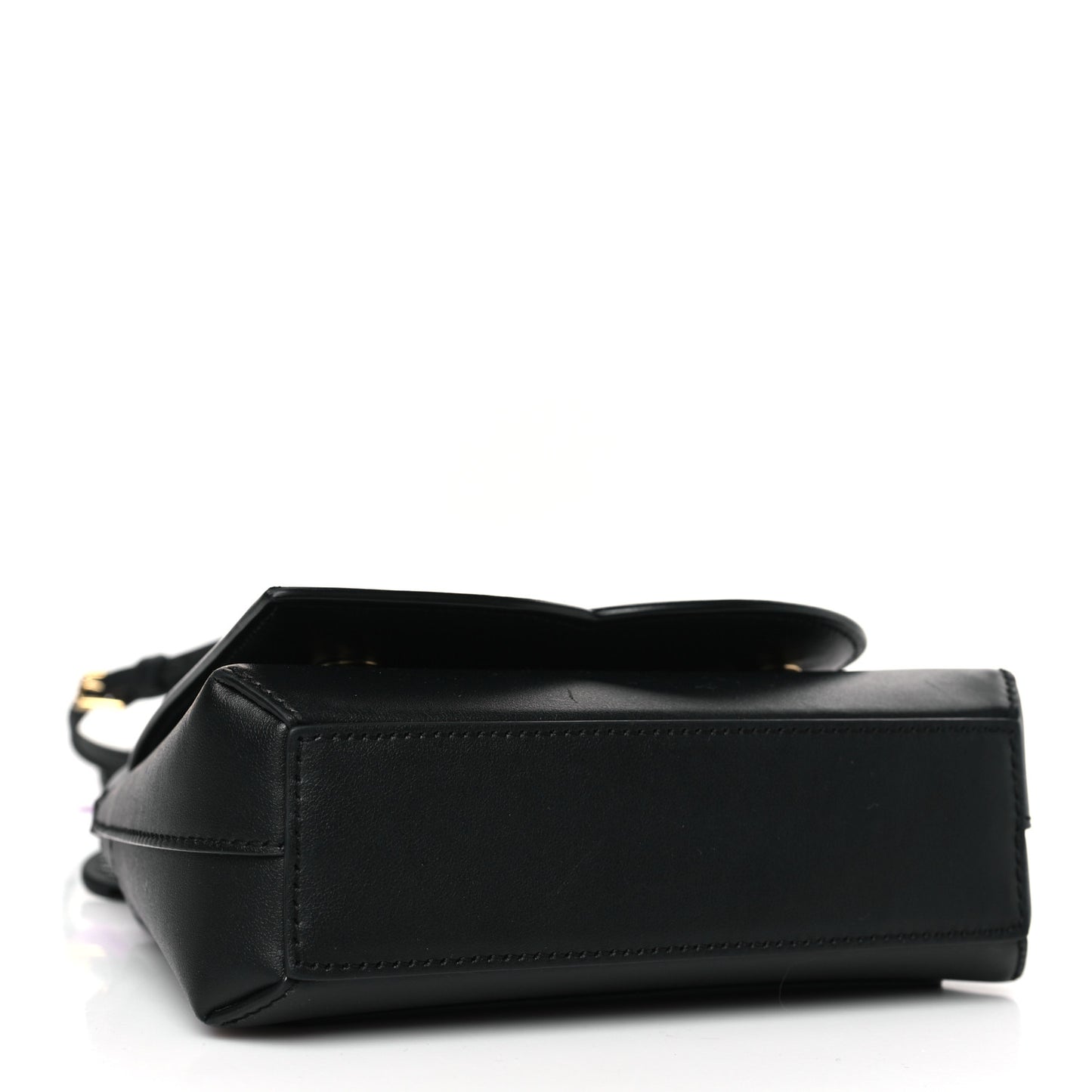 Calfskin DG Logo Top Handle Tote Black