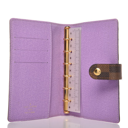 Louis Vuitton Damier Ebene Illustre Small Ring Agenda 5 of 6