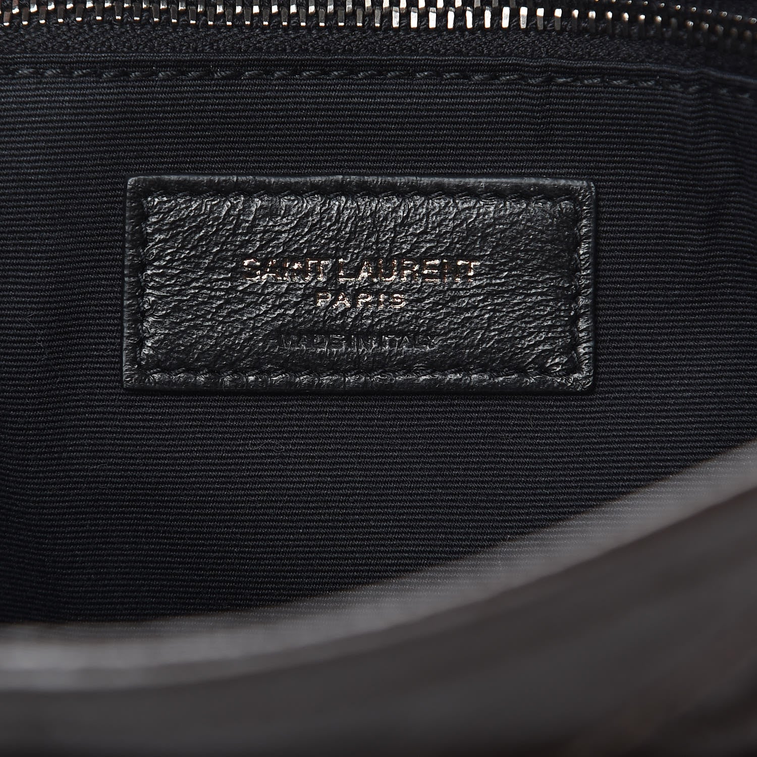 Saint Laurent Crinkled Calfskin Matelasse Monogram Medium Niki Chain Satchel Western Moka 6 of 9