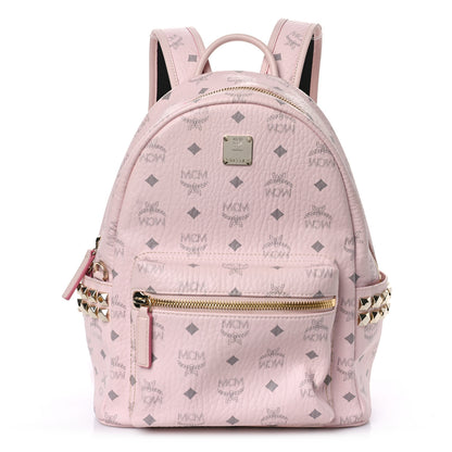 MCM Visetos Small Side Stud Stark Backpack Soft Pink 1 of 8