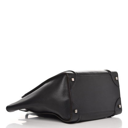 Celine Drummed Calfskin Mini Luggage Black 4 of 8