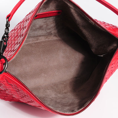 Bottega Veneta Nappa Intrecciato Small Shoulder Bag New Red 5 of 8