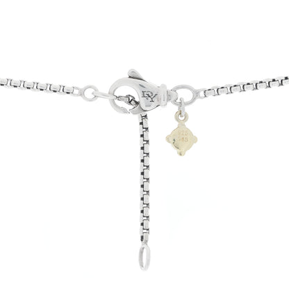 David Yurman Sterling Silver Pearl Cable Pendant Necklace 3 of 3