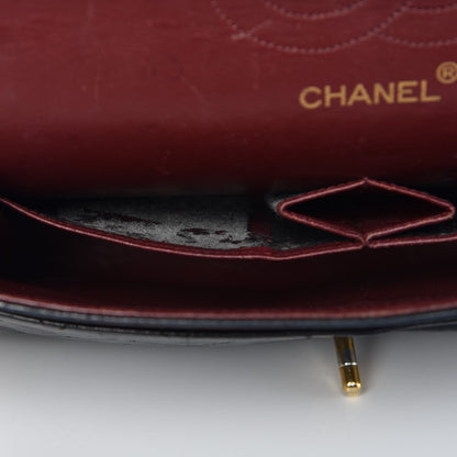 Chanel Lambskin Quilted Medium Double Flap Black 11 of 17