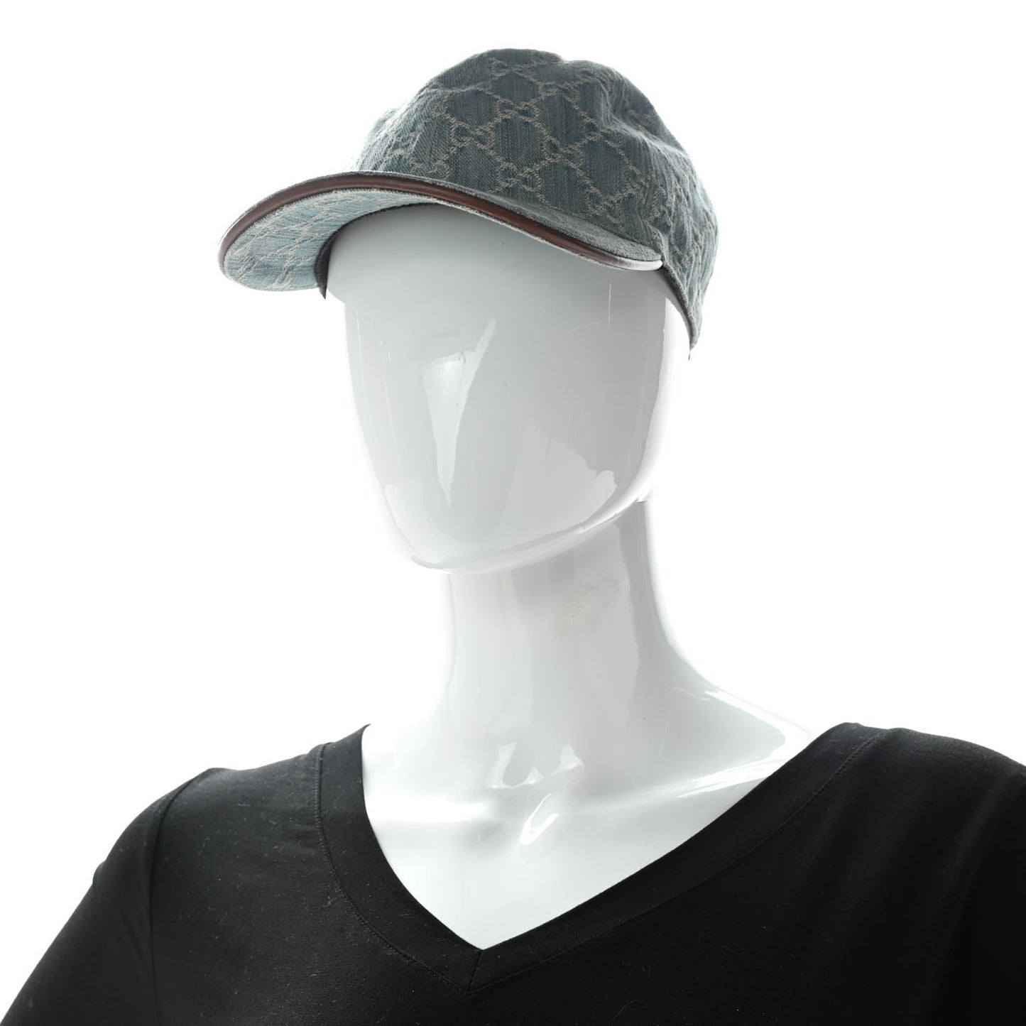 Denim GG Monogram Baseball Hat S Blue