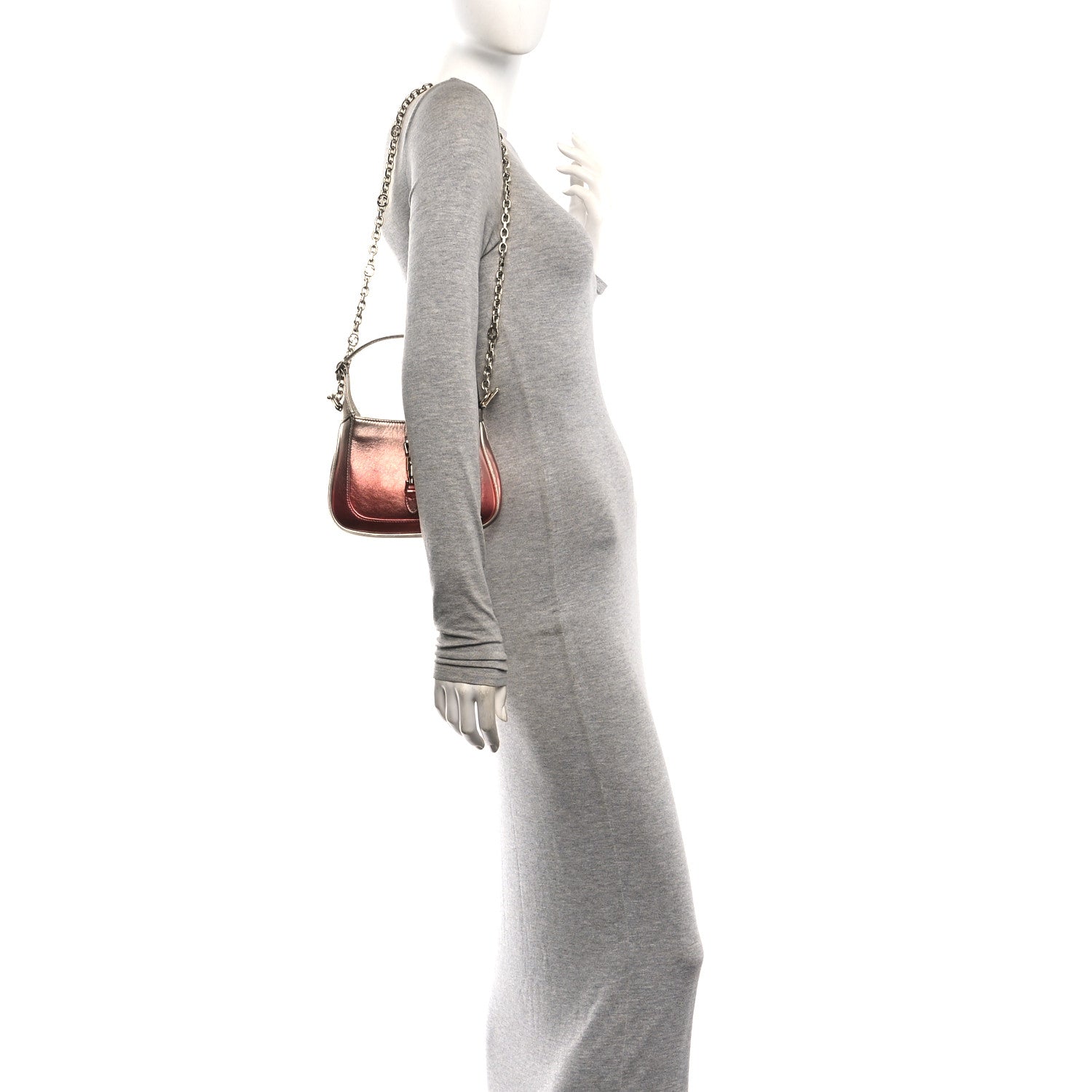 Gucci Metallic Faded Nappa Mini Jackie 1961 Copper 2 of 12