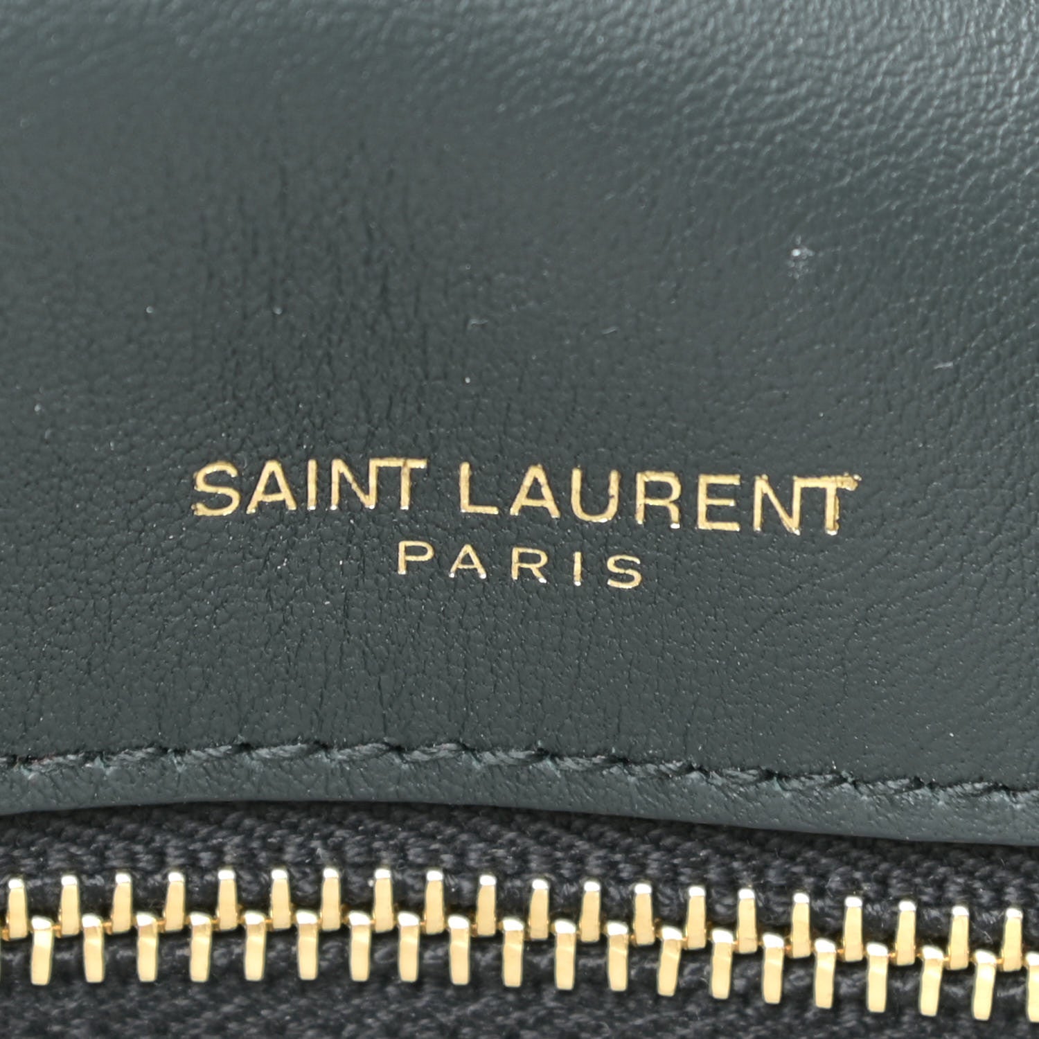 Saint Laurent Suede Monogram Medium Niki Chain Satchel Green 9 of 23