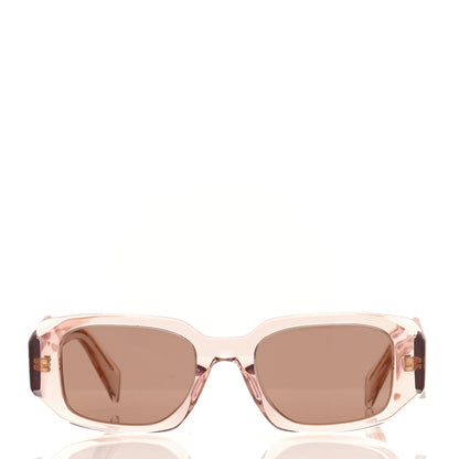 Prada Acetate Symbole Sunglasses SPR 17W Transparent Pink 2 of 8