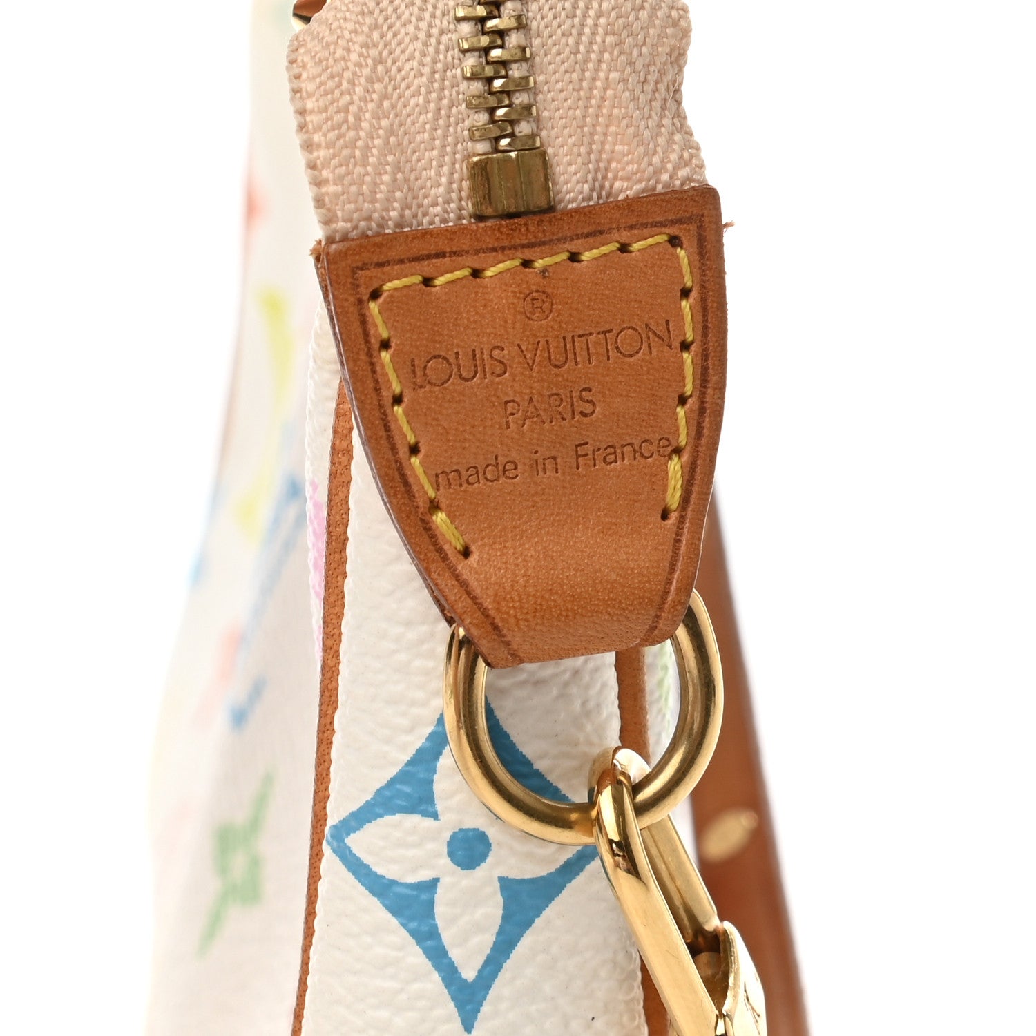 Louis Vuitton Monogram Multicolor Pochette Accessories White 6 of 7