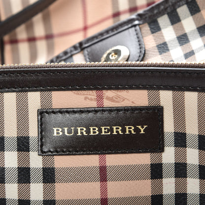 Burberry Haymarket Check Large Canterbury Tote Chocolate 6 of 10