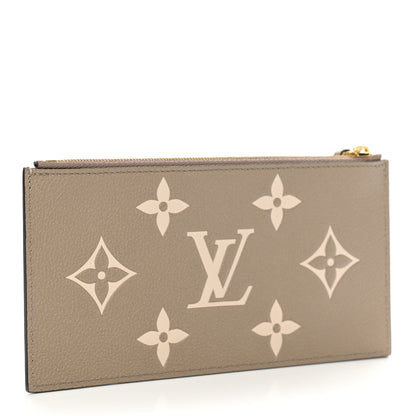 Louis Vuitton Empreinte Monogram Giant Pochette Felicie Zippered Insert Tourterelle Creme 3 of 6