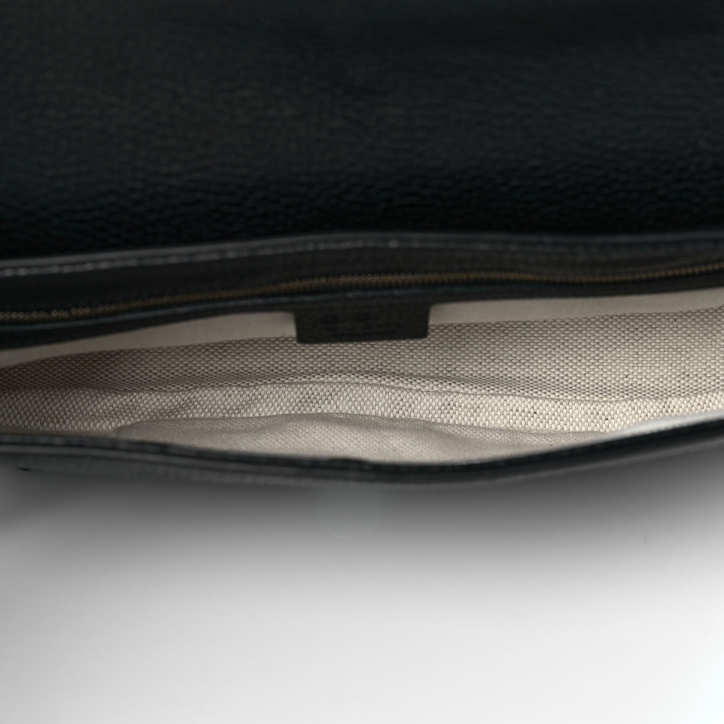 Pebbled Calfskin Medium Soho Flap Crossbody Black