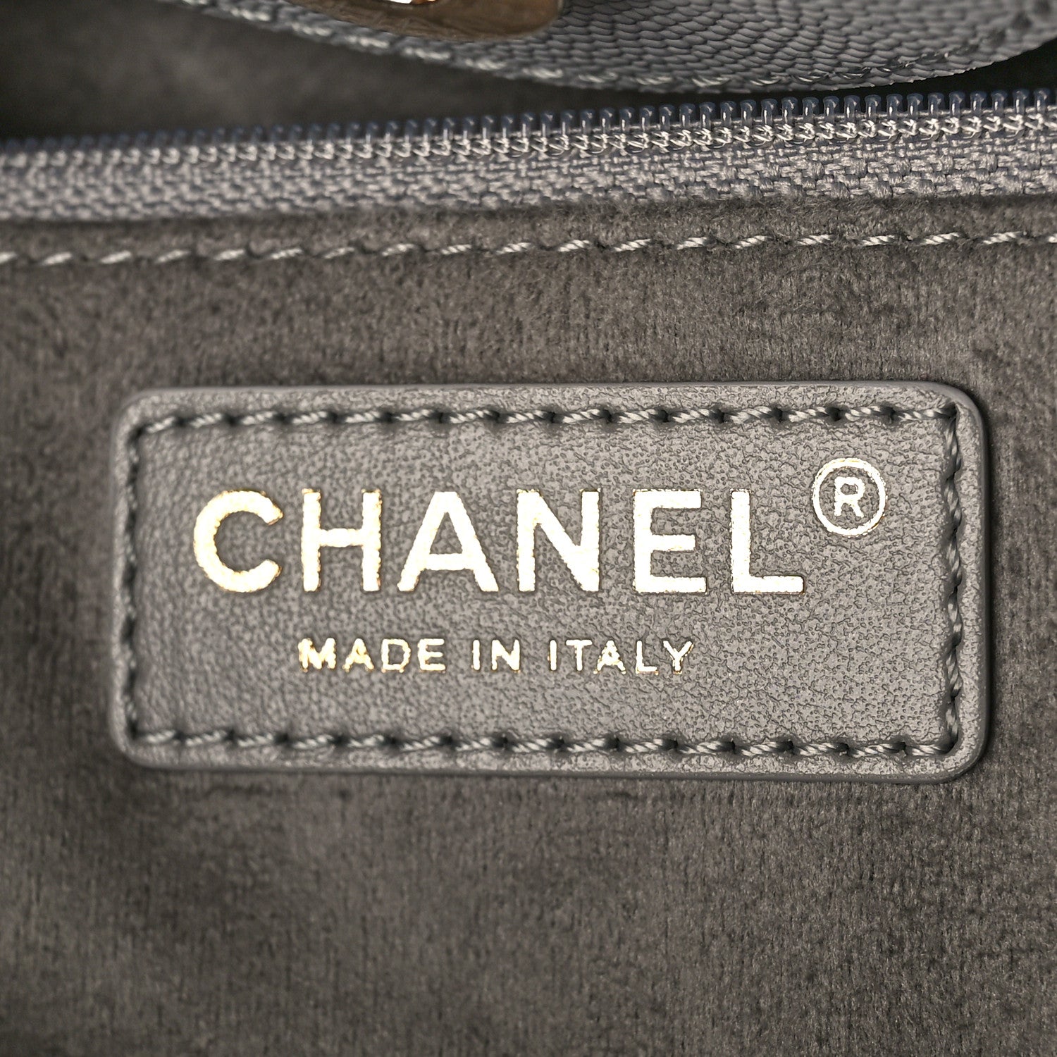 Chanel Caviar Studded Small Deauville Tote Grey 6 of 10