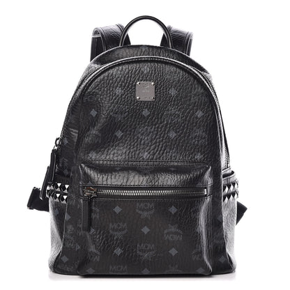 MCM Visetos Small Side Stud Stark Backpack Black 1 of 12